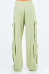 Charli Linen Wide Leg Cargo Pants