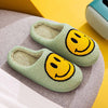 Mint Smiley Face Slippers