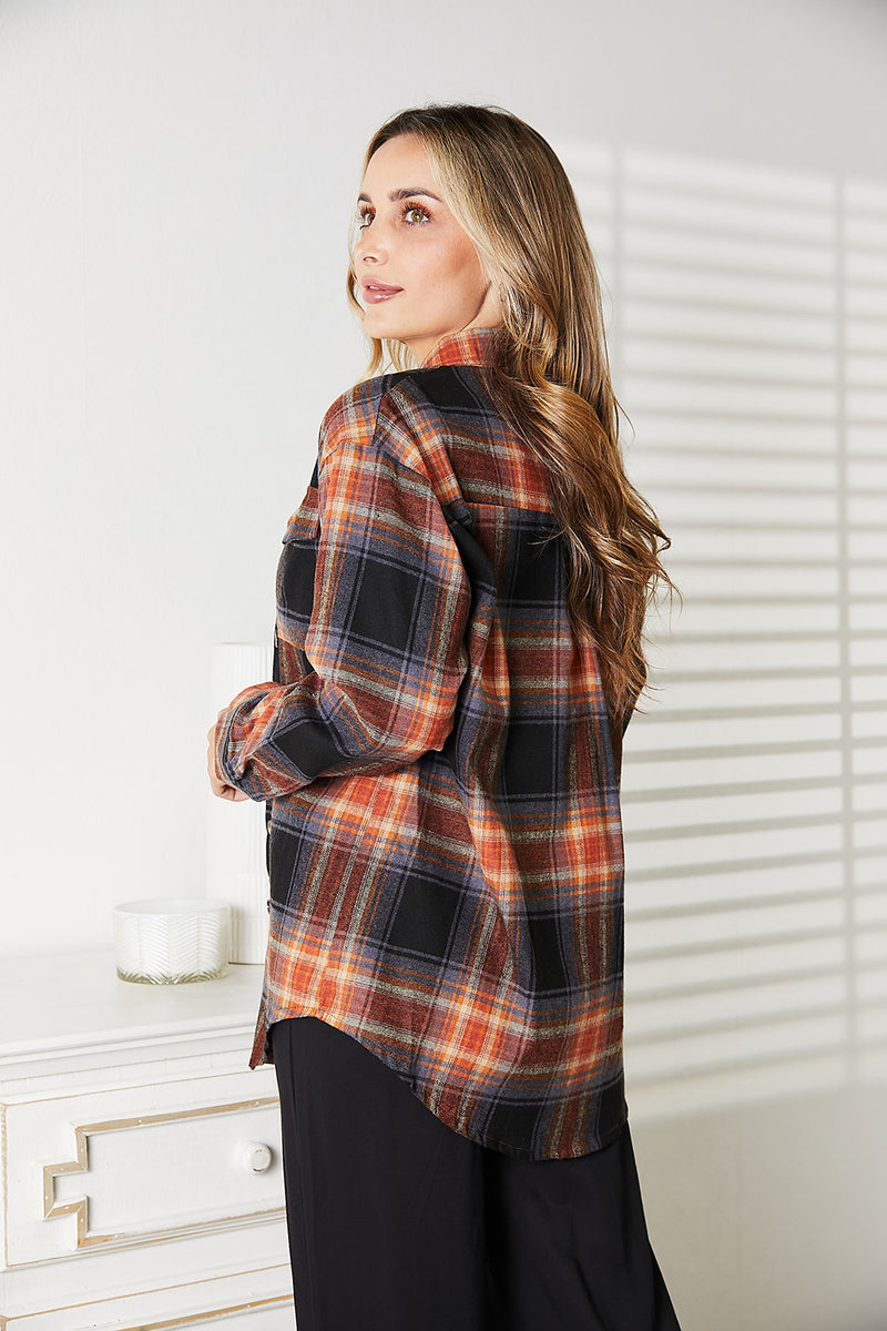 Fall Into Autumn Plaid Shirt