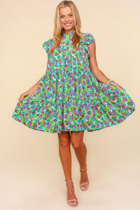 Bright Florals Frilled Ditsy Floral Dress