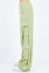 Charli Linen Wide Leg Cargo Pants