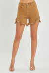 Buttercup High Waist Frayed Hem Denim Shorts