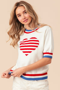 Patriotic Love Sweater Tee