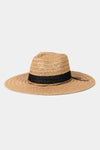 Contrast Straw Braided Sun Hat