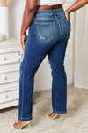 Diana Mid Rise Hand Sand & Destroy Bootcut Jeans