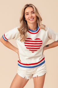 Patriotic Love Sweater Tee