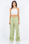 Charli Linen Wide Leg Cargo Pants