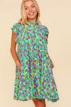 Bright Florals Frilled Ditsy Floral Dress