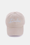 Washed DALLAS Embroidered Baseball Cap