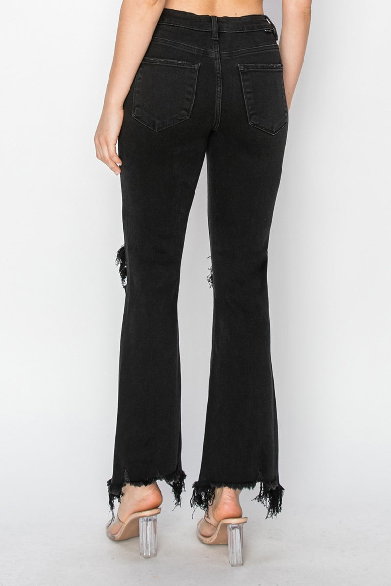 Wrenlee Raw Hem Jeans with Pockets