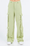 Charli Linen Wide Leg Cargo Pants