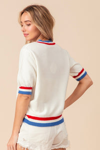 Patriotic Love Sweater Tee