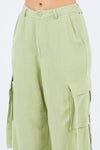 Charli Linen Wide Leg Cargo Pants