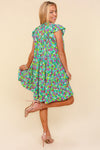 Bright Florals Frilled Ditsy Floral Dress