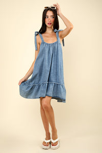 Country Chic Denim Mini Dress