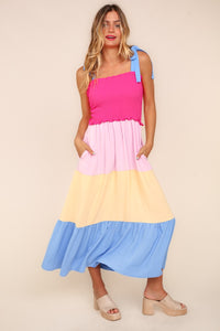 Summer Vibes Color Block Dress