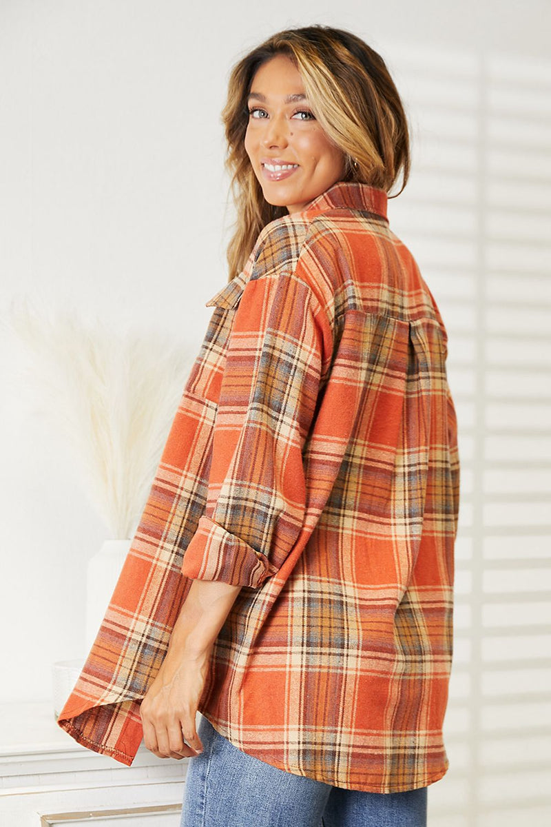 Fall Into Autumn Plaid Shirt