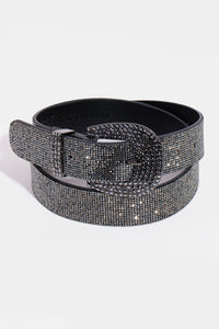 Western Circle Rhinestone Embellished Belt