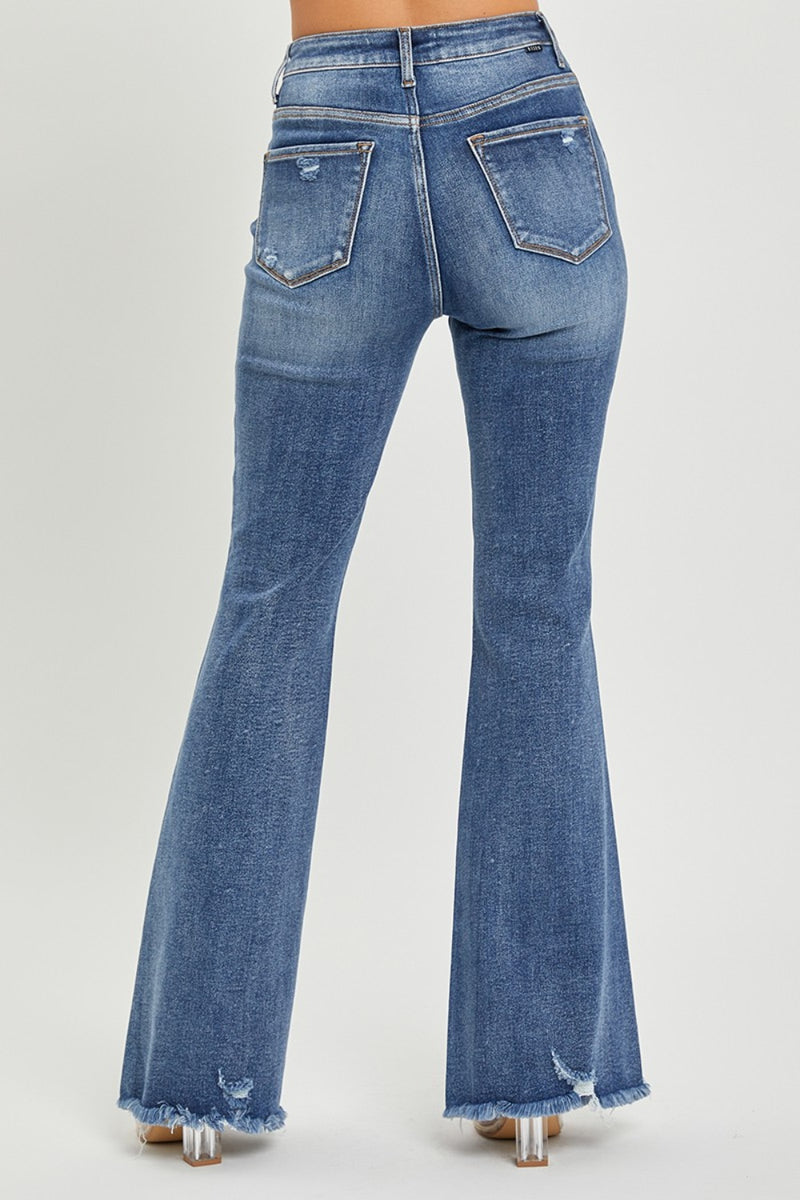 Emily High Waist Distressed Fare Jeans