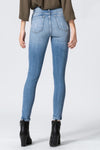 High Rise Distressed Crop Skinny Jeans